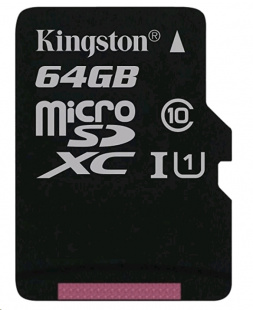micro SDXC 64Gb Class10 Kingston SDCS/64GBSP w/o adapter Флеш карта