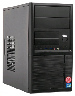 IRU Office 110 MT Cel J3355 (2)/4Gb/500Gb 7.2k/HDG500/Free DOS/GbitEth/400W/черный Компьютер