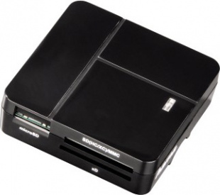 Hama H-94124 для всех стандартов Basic USB 2.0 компактное поддерживает SDXC черный Устройство чтения карт памяти