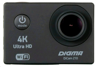 Digma DiCam 210 черный Экшн камера