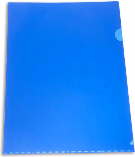 Бюрократ -PK803ANBLU A4 непрозрачный пластик 0.18мм синий Конверт