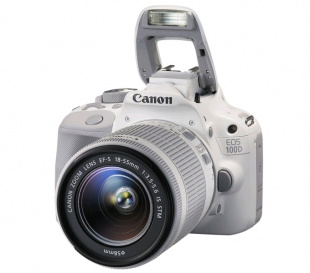Canon EOS 100D kit 18-55 IS STM White Фотоаппарат зеpкальный