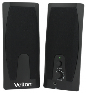 Velton VLT-SP205 2.0, 2Вт(1Вт*2),  Аудио выход: 3,5 Jack, питание USB Колонки