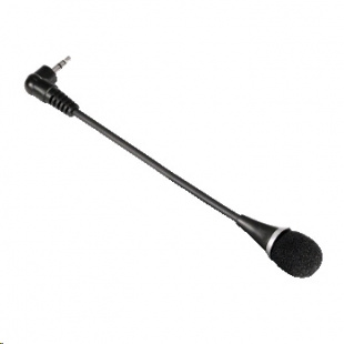 Hama H-57152 для ноутбука гибкий кабель 17 см 3.5 мм Jack черный Микрофон