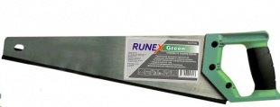 Ножовка по дереву 500 мм для сырой древесины GREEN (Runex) 577442 Ножовка