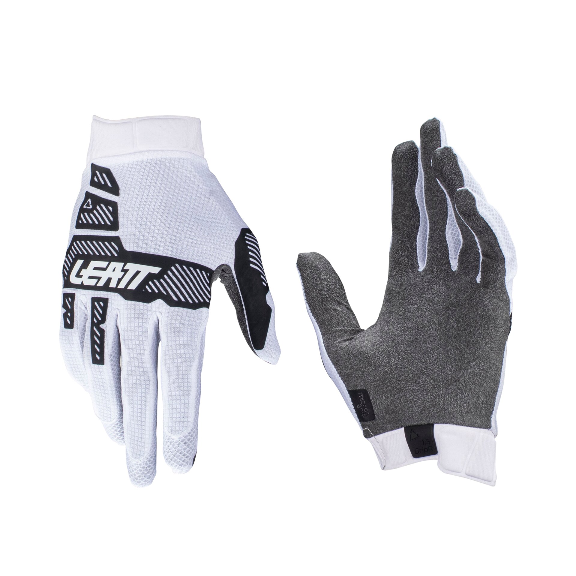 Leatt Moto 1.5 GripR Glove (White, M, 2024 (6024090301)) мотоперчатки