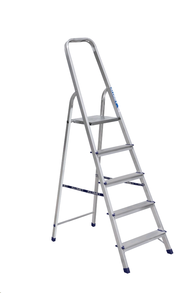 Лестница стремянка алюминиевая матовая 5 ступ. (Ам705) стремянка