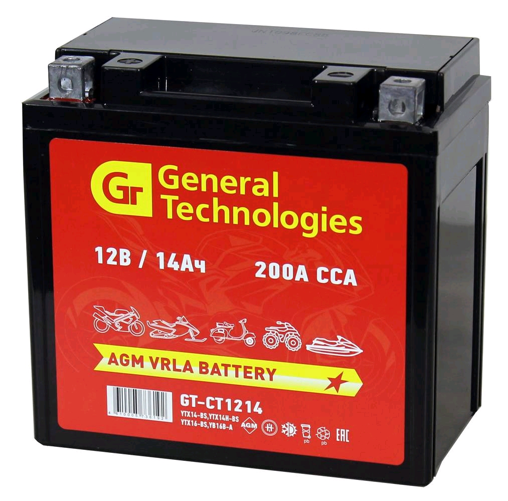 Аккумулятор 6мтс - 14 General Technologies CT 1214 (151х88х147мм) Аккумулятор
