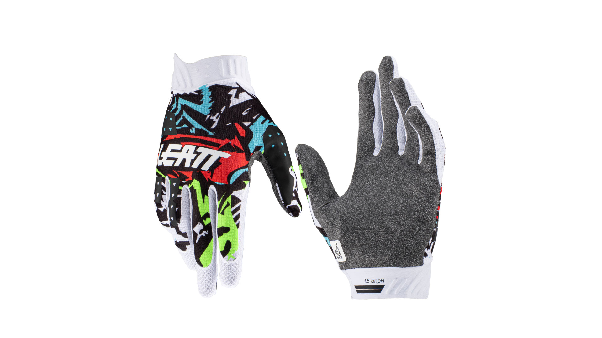 Leatt Moto 1.5 Jr Glove (Zebra, M, 2023 (6023041403))подростковые мотоперчатки