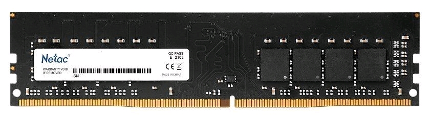 DDR4 4Gb 2666MHz Netac NTBSD4P26SP-04 Basic RTL PC4-21300 CL19 DIMM 288-pin 1.2В single rank Память