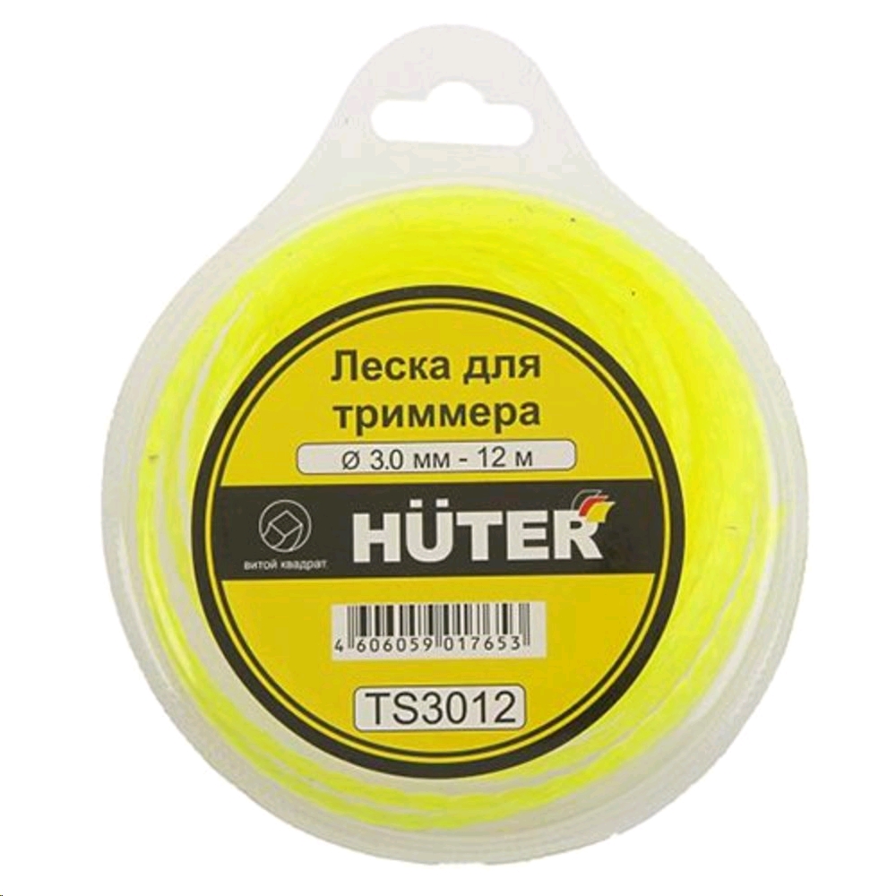 Huter TS3012 (витой квадрат) Струна триммерная
