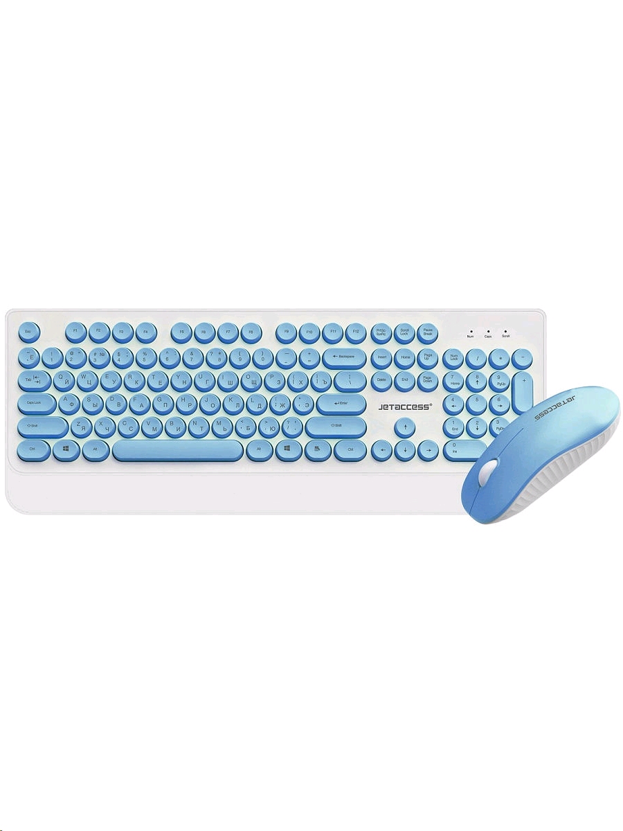 Jet.A SlimLine KM39 W white-blue Клавиатура+мышь