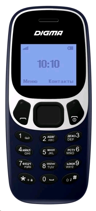 Digma Linx A105N 2G 32Mb темно-синий Телефон мобильный