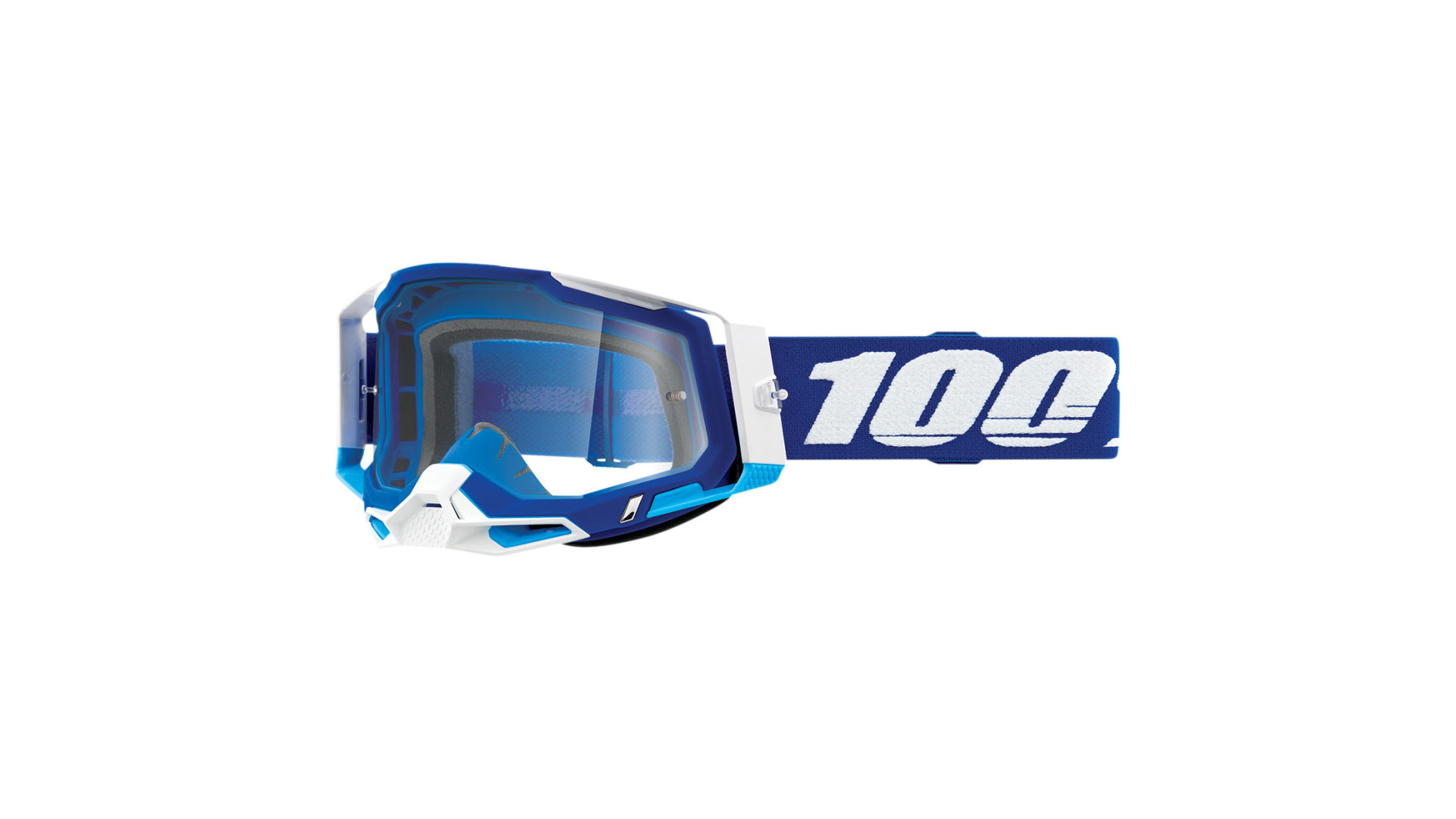 100% Racecraft 2 Goggle Blue / Clear Lens (50009-00002) мотоочки