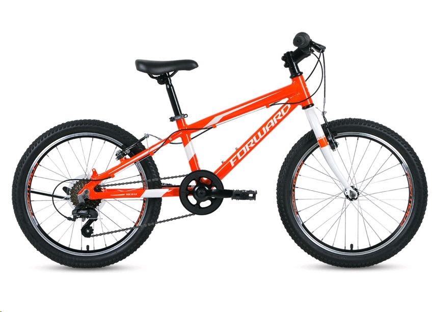 20 FORWARD RISE 20 2.0 (рост 11" 7ск.) 2018-2019, оранжевый/белый велосипед