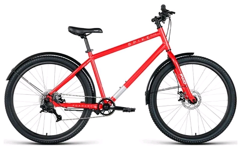 27,5 FORWARD SPIKE 27,5 D (27,5" 8 ск. рост. 18") 2023, красный/белый, IB3F78134XRDXWH велосипед