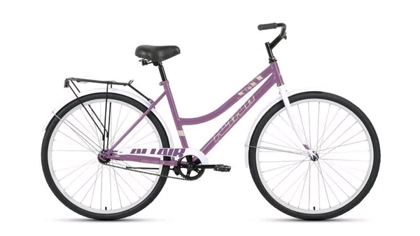 28 ALTAIR CITY LOW 28 (28" 1 ск. рост. 19") 2023, фиолетовый/белый, RB3C8100FXVTXWH велосипед