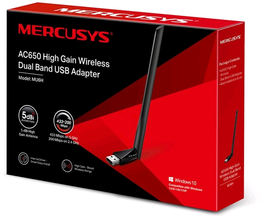 Mercusys MU6H AC650 Адаптер