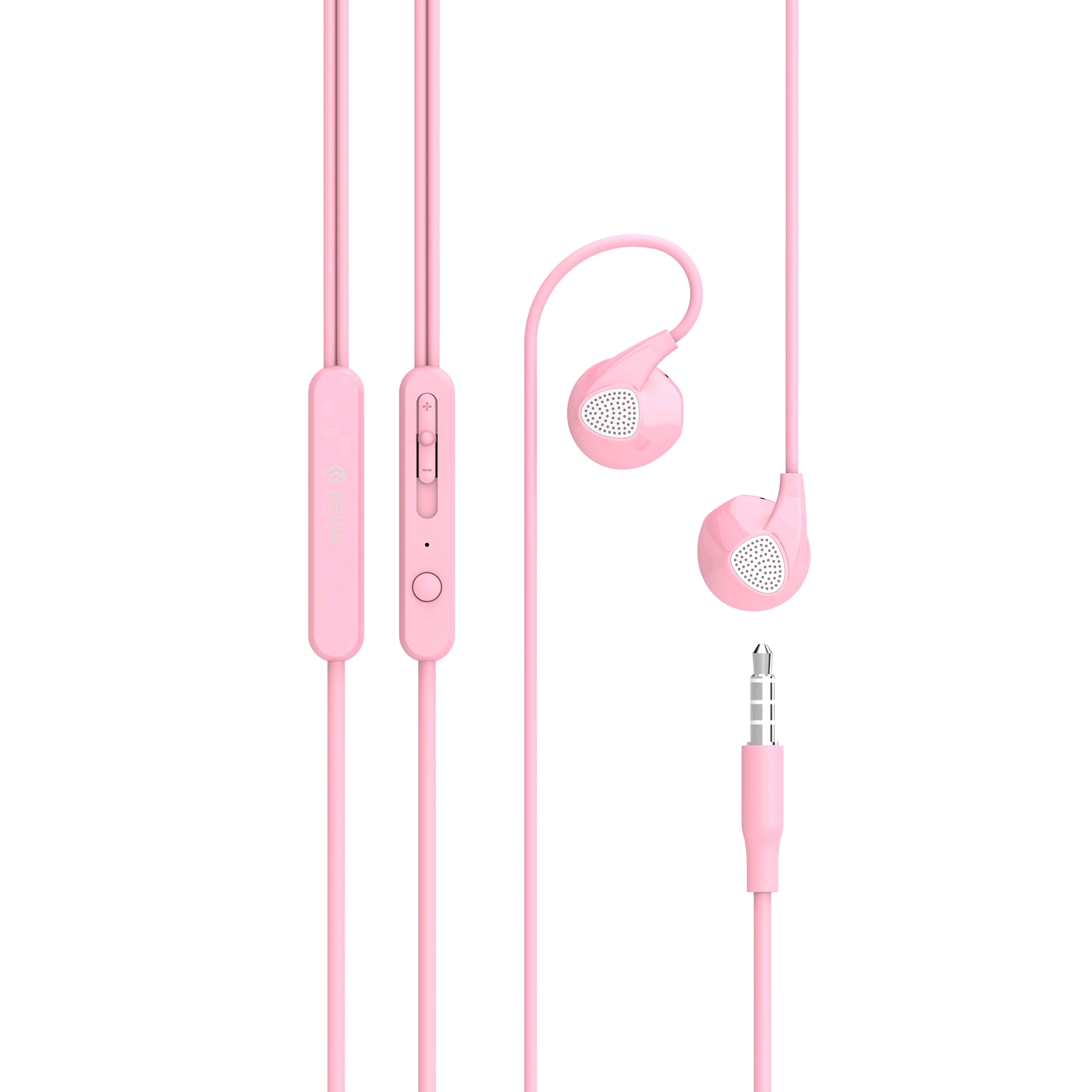 Devia D2 Ripple In-Ear Headphones - Pink (6952897987022) Наушники