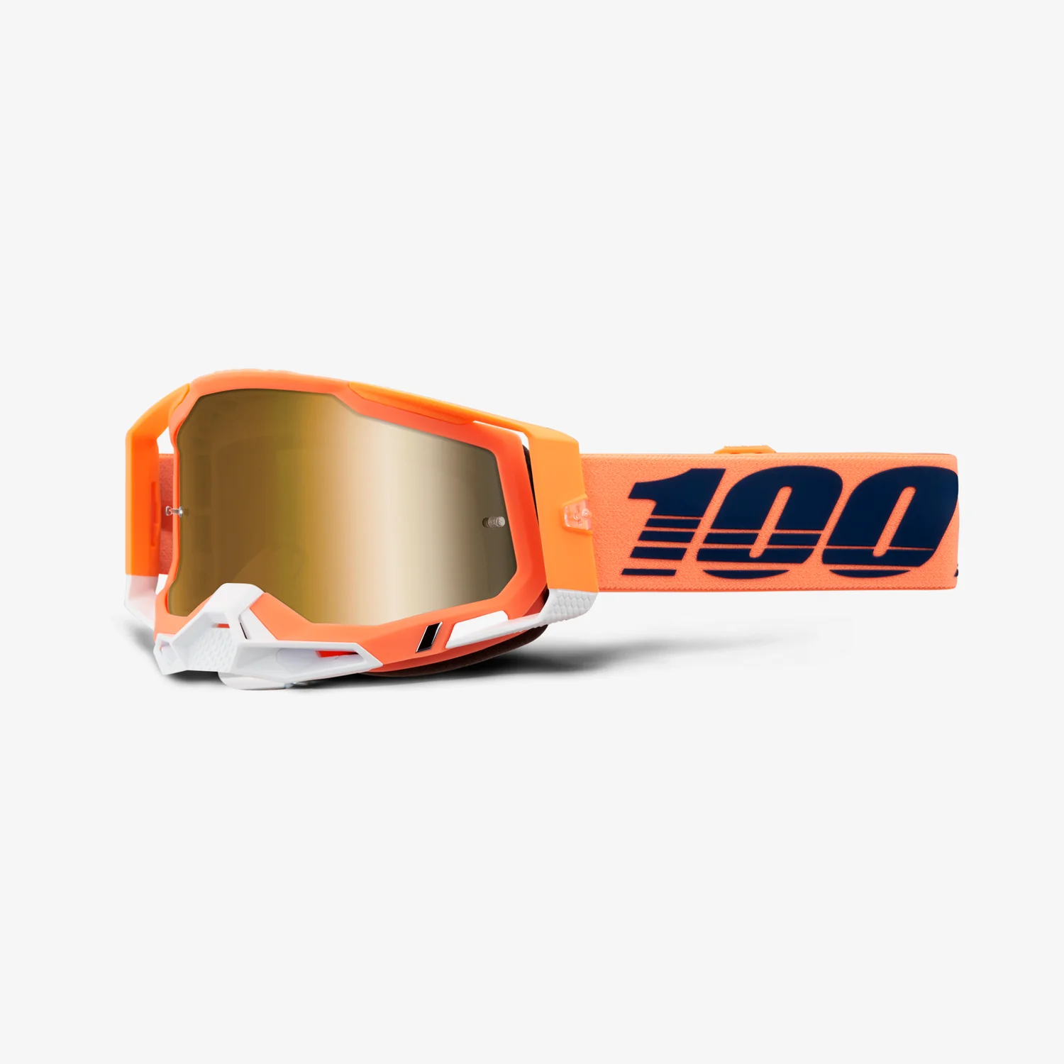 100% Racecraft 2 Goggle Coral / Mirror True Gold Lens (50010-00018) мотоочки