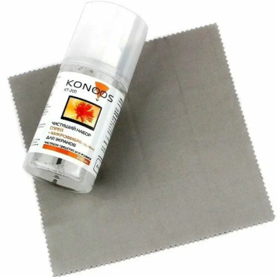 Чистящее средство Konoos KT-200 ДЛЯ ЭКРАНОВ СПРЕЙ 200МЛ +САЛФЕТКА KT-200 от магазина Zakaz43