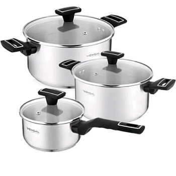Наборы посуды Vensal Velours noir VS 1503 — фото, цена, купить