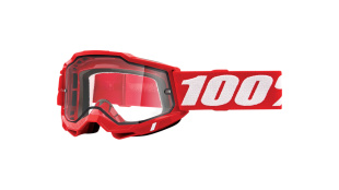 100% Accuri 2 Enduro Goggle Neon Red / Clear Dual Lens (50015-00005) мотоочки