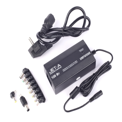 Адаптер для ноутбука Jet.A JA-PA8 Универсальный блок питания 120Вт  Tesler от сети 220В JA-PA8 от магазина Zakaz43