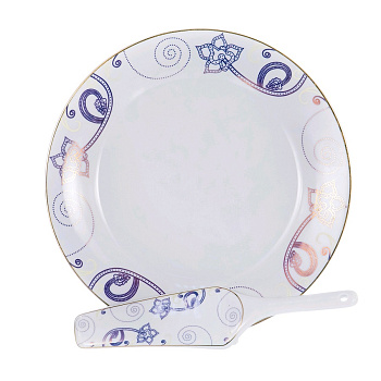 Тарелки,миски,салатники Набор для торта 2 пр Аврора Алия 30см керам 113-19046 — фото, цена, купить