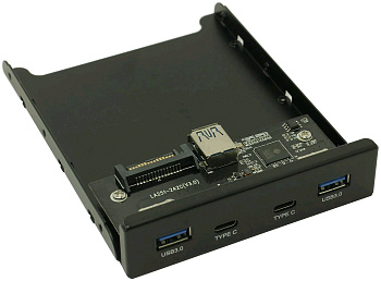 Контроллеры ExeGate U3H-619, 3,5", 2*USB3.0+2*TypeC — фото, цена, купить