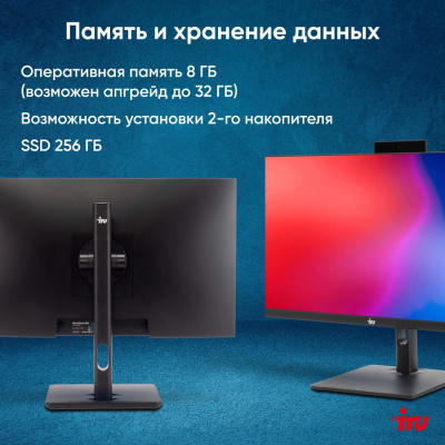 Моноблоки IRU 23ID 23.8" Full HD i3 12100 (3.3) 8Gb SSD256Gb UHDG 730 CR Windows 11 Pro GbitEth WiFi (1994778) 1994778 от магазина Zakaz43