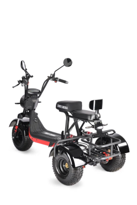 Электротрицикл White Siberia Trike Mini Red 1500W  от магазина Zakaz43