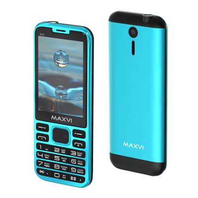 Сотовые телефоны Maxvi X10 aqua blue 3698 от магазина Zakaz43