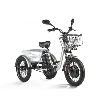 Электротрицикл Eltreco Porter Fat 500 серебристый матовый — фото, цена, купить