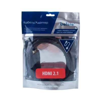 Видеокабели и переходники HDMI- HDMI 3м (19pin to 19pin) v2.1 Belsis BW1463 BW1463 от магазина Zakaz43