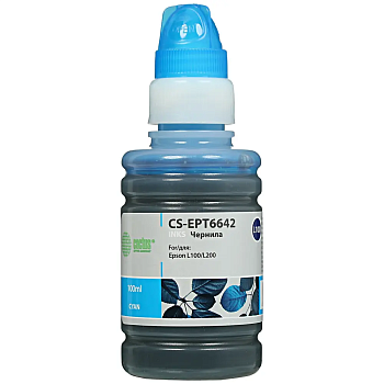 Чернила Cactus CS-EPT6642 ГОЛУБОЙ (100МЛ) EPSON L100 — фото, цена, купить