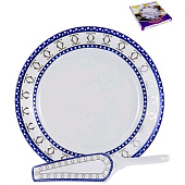 Набор для торта 2 пр Венера Тания 30см керам 114-19021