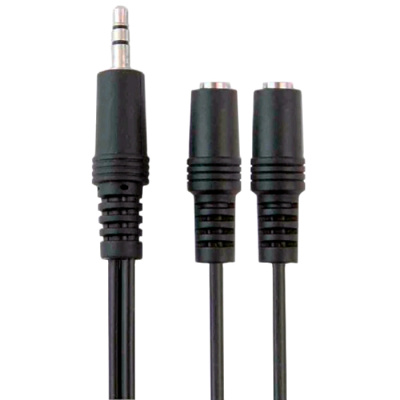 Видеокабели и переходники Аудиокабель (3.5mm Jack M - 2x3.5mm Jack F) 1.5 м Belsis BA1108  от магазина Zakaz43