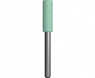 Шарошка абразивная карбид кремния, цилиндрическая 10х32 мм, хвост 6 мм, блистер ПРАКТИКА Шарошка