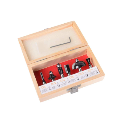 Фрезы Набор фрез по дереву 6шт.(хвостовик 8мм), кейс Вихрь 73/10/6/20 73/10/6/20 от магазина Zakaz43