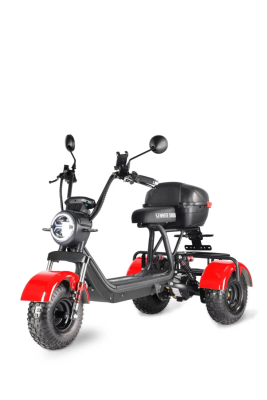 Электротрицикл White Siberia Trike Mini Red 1500W  от магазина Zakaz43