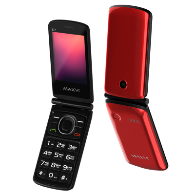 Сотовые телефоны Maxvi E7 red 4425 от магазина Zakaz43