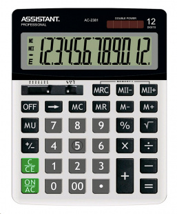 Assistant AC-2381 серый 12-разр. Калькулятор