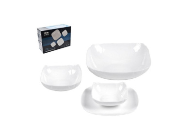 Сервиз столовый Сервиз столовый 19пр 19PC LBF WHITE (квадрат.) (стеклокерамика) 99202 от магазина Zakaz43
