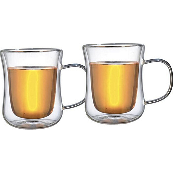 Кружки Zeidan 11124 Набор кружек с двойными стенками - 280 мл — фото, цена, купить