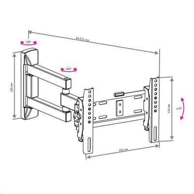 Кронштейны VLK TRENTO-13 black TRENTO-13 от магазина Zakaz43