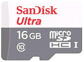 micro SDHC 16Gb Class10 Sandisk SDSQUNS-016G-GN3MN Ultra 80 w/o adapter Флеш карта