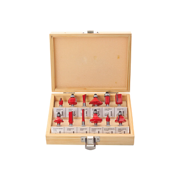 Фрезы Набор фрез RedVerg 6мм (12шт) (840782) — фото, цена, купить