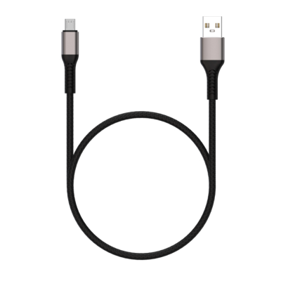 Кабель USB USB  2.0  AM/Micro 1м Maxvi MC-21M black-grey 00000005080 от магазина Zakaz43