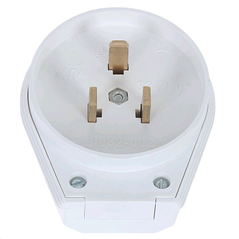 Комплект подключения плиты с заземлением скрытая установка цвет белый